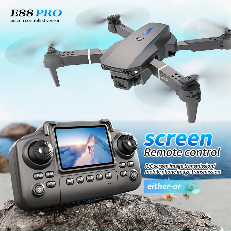 Drone Photogrammetry - Professionelle E88 PRO Drohne mit Bildschirm