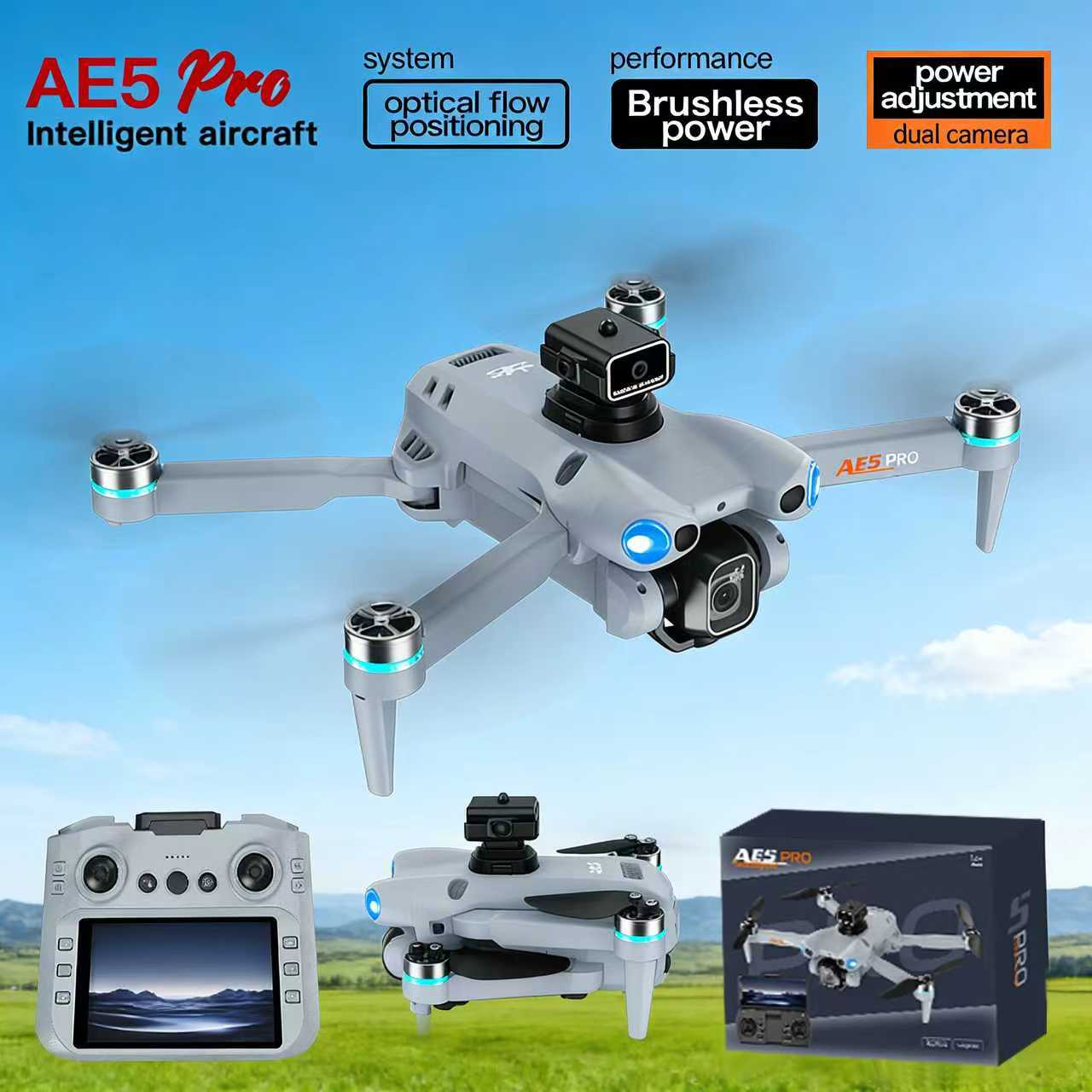 Drone Thermal Imaging - 8k Nachtsicht professionelle HD-Kamera AE5 GPS