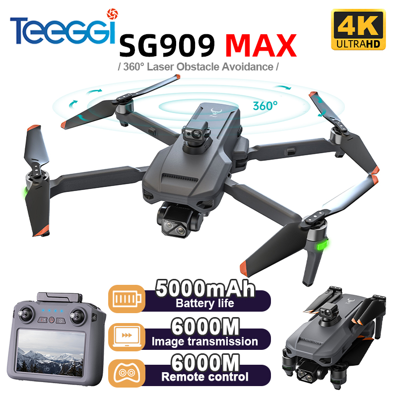 Drone Mapping - Teeggi SG909 MAX GPS-Drohne mit 4K-Kamera,