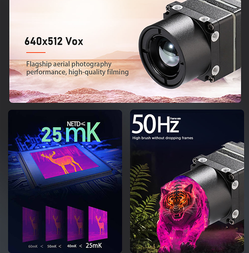 Drone Thermal Imaging - Neu eingetroffen: 640x512 FPV-Drohnen-Wärmebildkameramodul – USB,