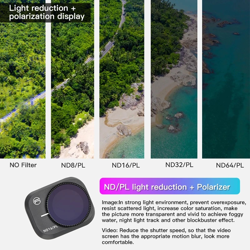 RCSTQ Filter-Set für DJI Mini  – Drone Video Production Bewertung und Preis